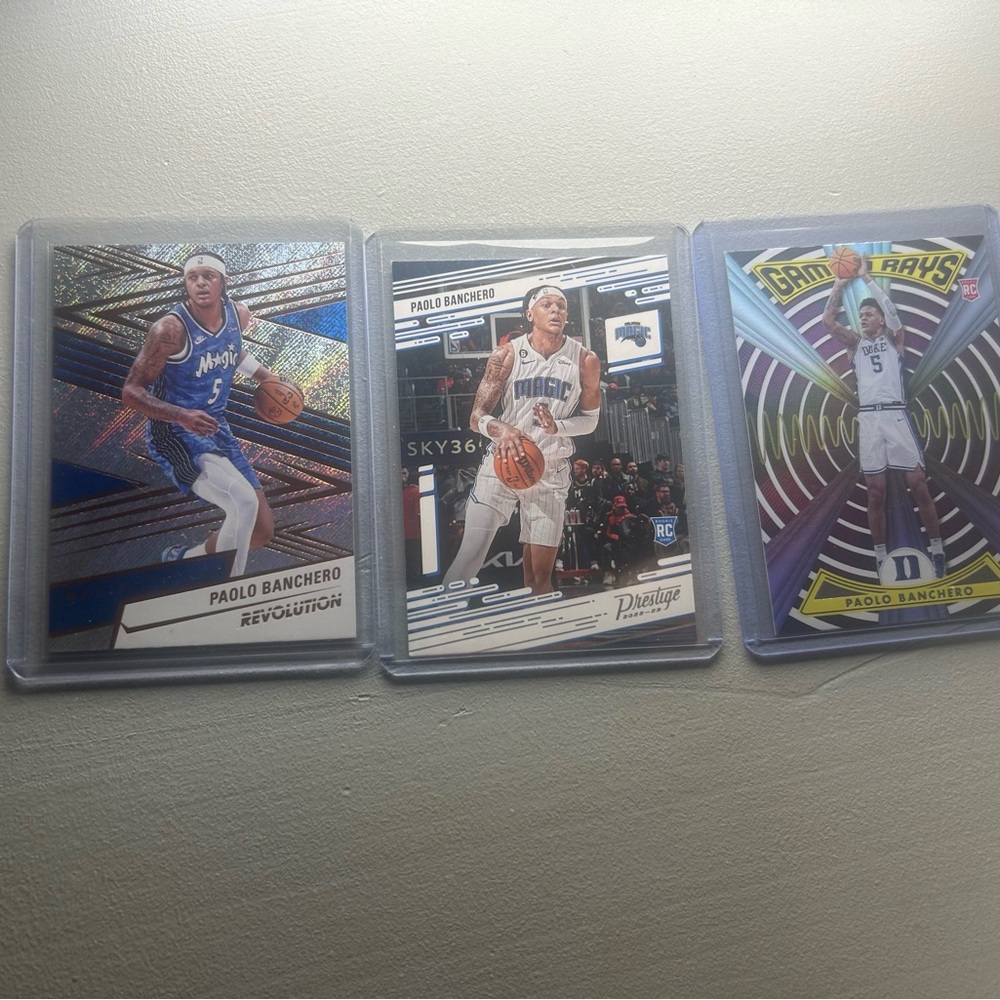 3 card Paolo Banchero Lot (Includes two Rookie Cards!)